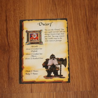 ugi games heroquest dwarf character card tarjeta enano