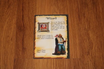ugi games heroquest wizard character card tarjeta mago