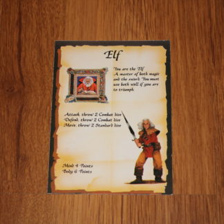 ugi games heroquest elf character card tarjeta elfo