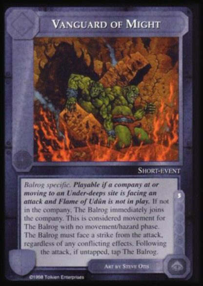 ugi games meccg the balrog vanguard might ICE Tolkien card