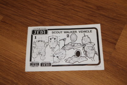 ugi games star wars vintage kenner at-st 1983 scout walker vehicle instructions instrucciones endor