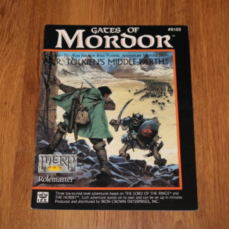 ugi games toys ice iron crown merp middle earth rpg book supplement gates of mordor 8105