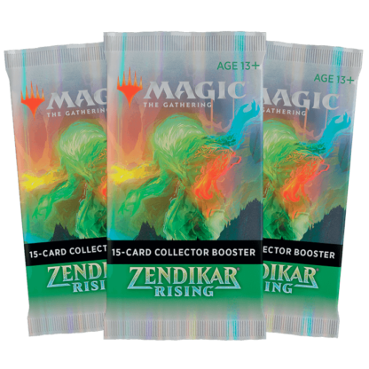 ugi games toys wizards of the coast mtg magic the gathering zendikar rising collector booster english card