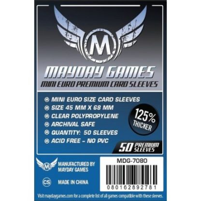 ugi games toys mayday 100 card sleeves 45 68 mm fundas cartas premium mini euro