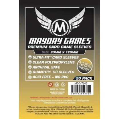ugi games toys mayday premium magnum gold card sleeves 80 120 7146 fundas cartas
