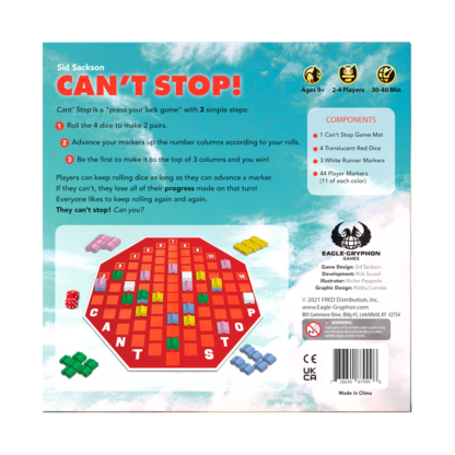 ugi games toys eagle gryphon cant stop english board