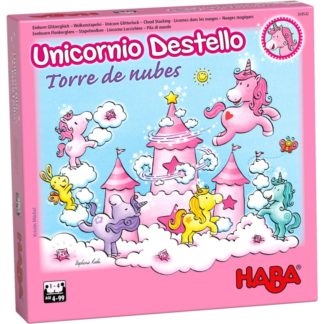ugi games toys haba unicornio destello torre nubes juego mesa infantil español