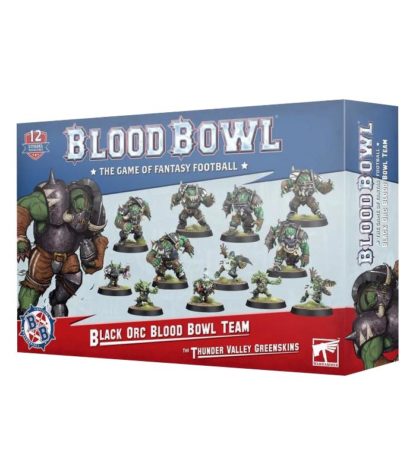 ugi games toys workshop blood bowl juego miniaturas the thunder valley greenskins black orc team